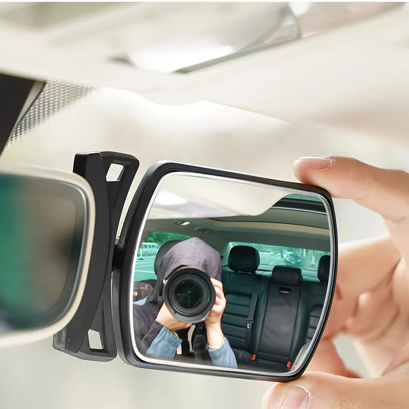 Auto Observing Back Seat Auxiliary Mirror Rotating Baby Car Rearview Baby Monitor Car Safety View Back Seat Mirror Car Interior