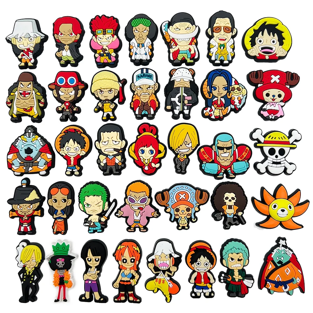 Popular cartoon characters Shoe Charms DIY Shoe Buckle Accessories PVC Decorations X-mas Girl Kids Gifts 36Pcs/Set shoe charms shoe decorations