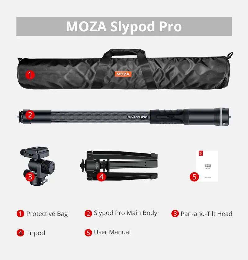 値下げ:MO-ZA Slypod MOZA Slypod Pro 3-in-1 Electric Motorized Slider Monopod