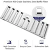 Range Hood Insert 20 Inch, Built-in Kitchen Hood 600CFM, Ducted/Ductless Convertible Stove Hood 6