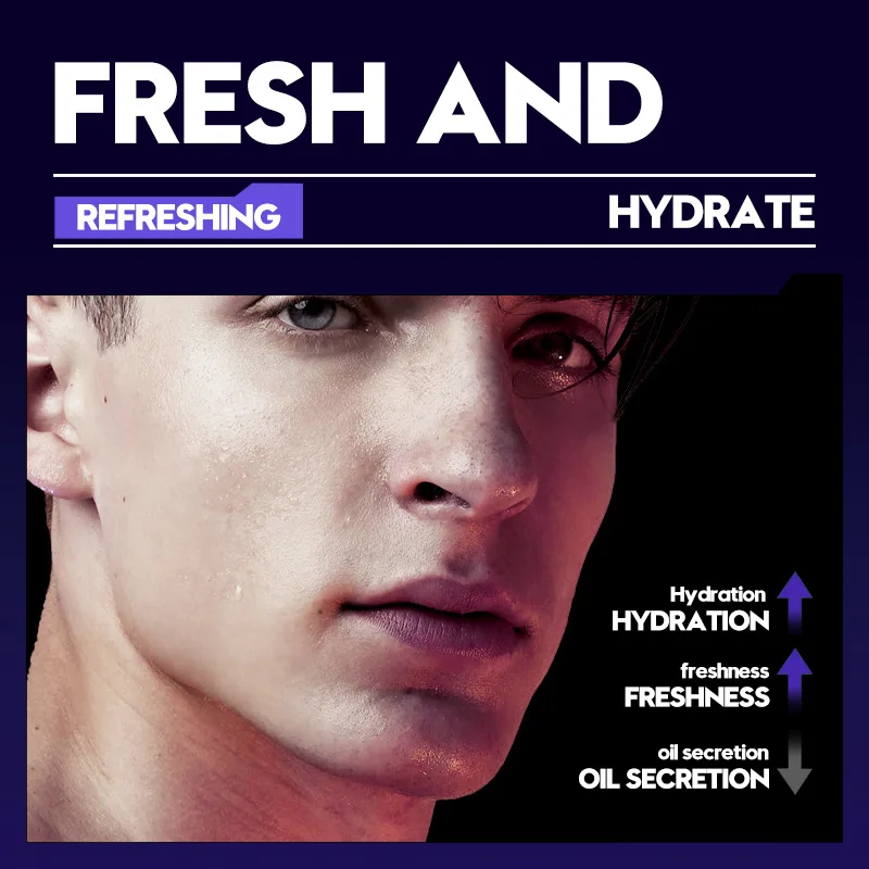 5/10pcs SADOER Men's Face Mask Facial Moisturizing Oil Control Anti-aging Hydrating Facial Masks Face Sheet Mask Skin Care