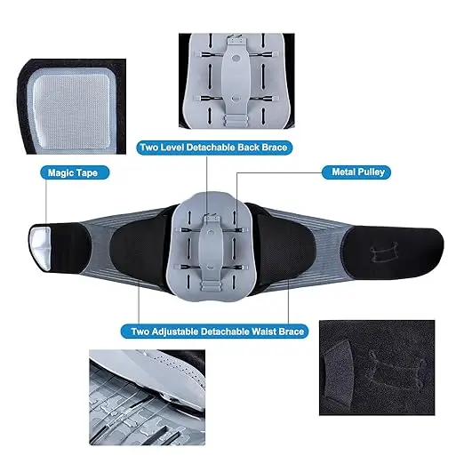 spinal Support Belt Lumbar Support Lower Back Belt Spinal Care Elastic Back for Pain Relief