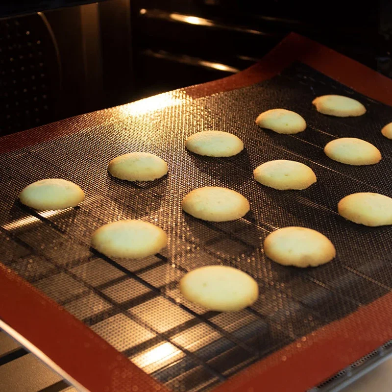 40x60cm Silicone Double Sided Printing Baking Mat Non Stick Pastry Oven Cake Baking Perforated Sheet Liner Pastry Mat