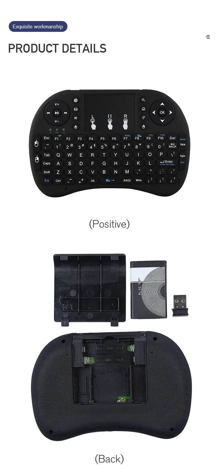I8 Mini Keyboard Wireless 2.4G Air Mouse Remote Touchpad for Laptop TV Box wireless keyboard,wireless keyboard and mouse,wireless keyboard mouse set