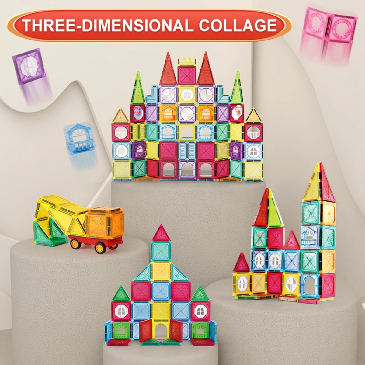 Magnetic Tiles for Kids Ages 3-5 4-8 Magnet Toys for 8+