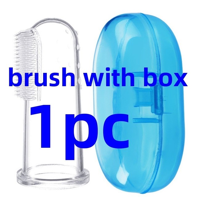 Toothbrush Children Teeth Clear Baby Finger Toothbrush Soft Silicone Infant Tooth Brush Rubber Cleaning