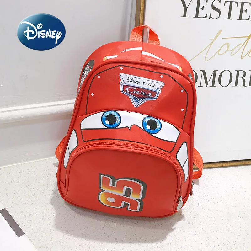 Disney's New McQueen Car Children's Backpack Kindergarten Boy Girl Handbag Schoolbag Cartoon Backpack Book Student Schoolbag