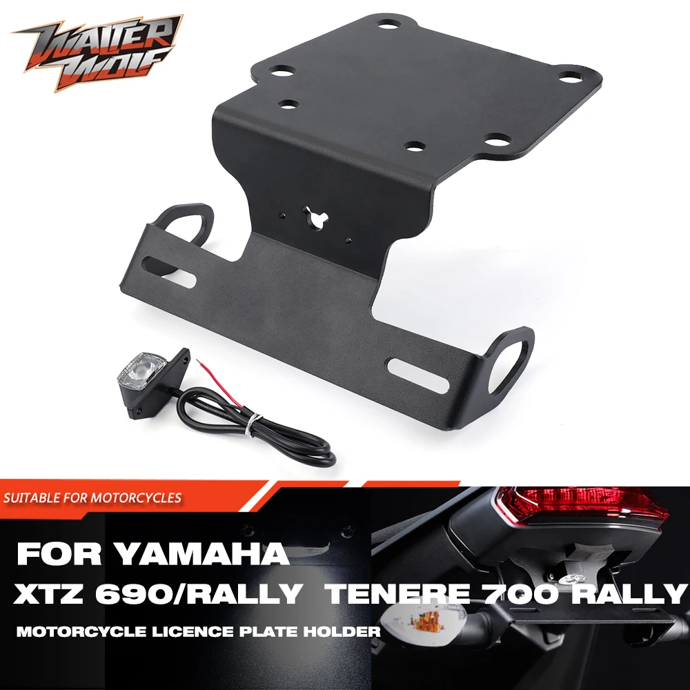 

Plate Holder For YAMAHA Tenere 700/World Raid XTZ690/RALLY Motorcycle License Bracket Rear Tail Tidy Fender Eliminator Kit