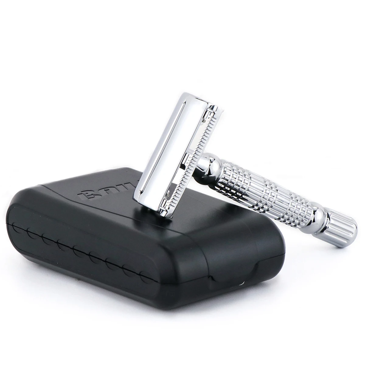 BAILI Butterfly Double Edge Safety Razor Stainless Wet Shaving Shaver for Beard Barber Men Women with Travel Case & Blade BR179T 6