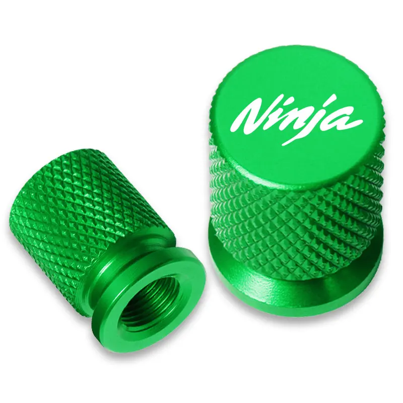 Ninja logo valve cap detail