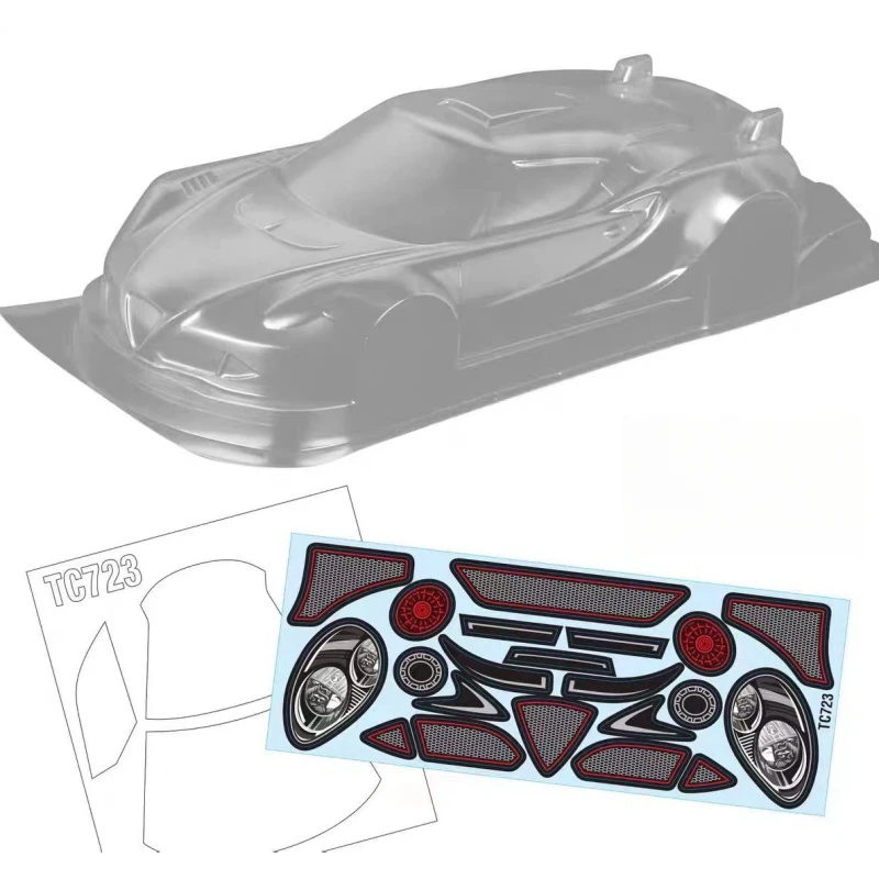 

1/12 AR GT, On-Road Car, RC Drift body shell, Rear spoiler, 208mm wheelbase, 170mm width