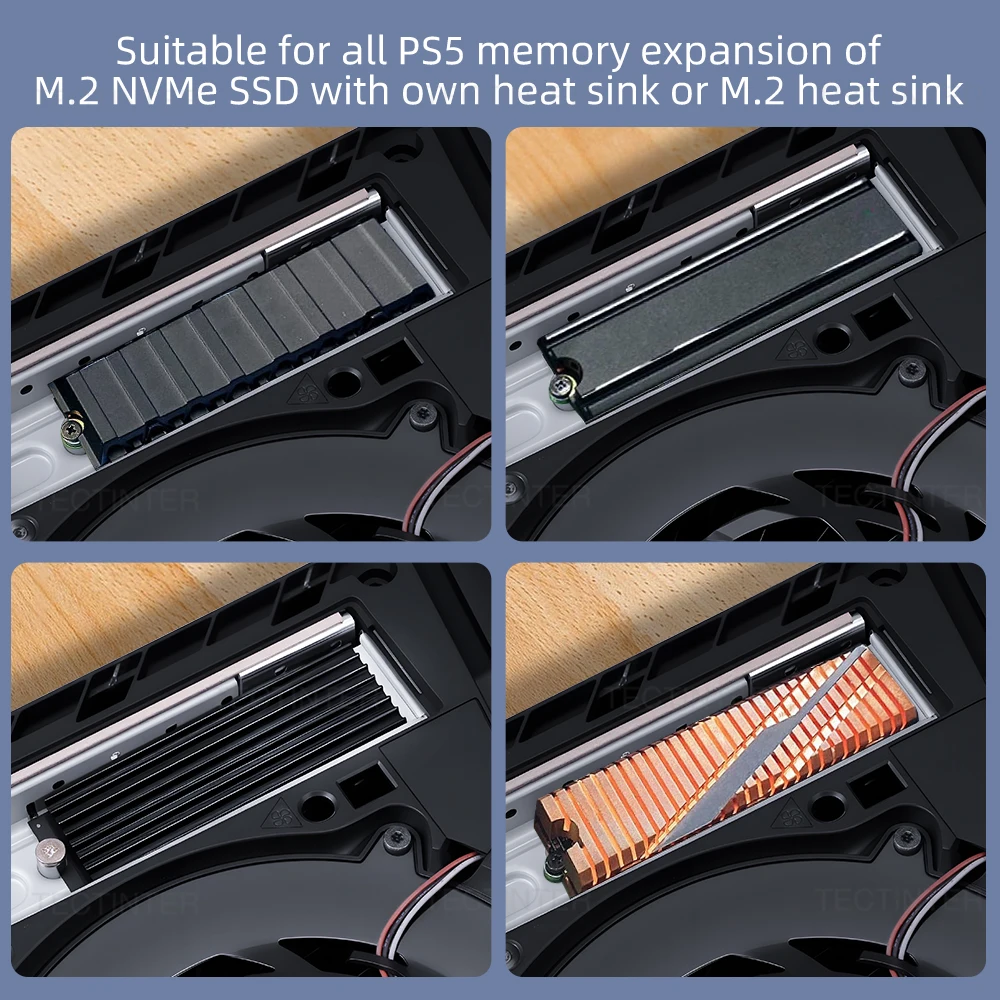 Aluminum SSD Heatsink Dust Cover for Enhanced Heat Dissipation