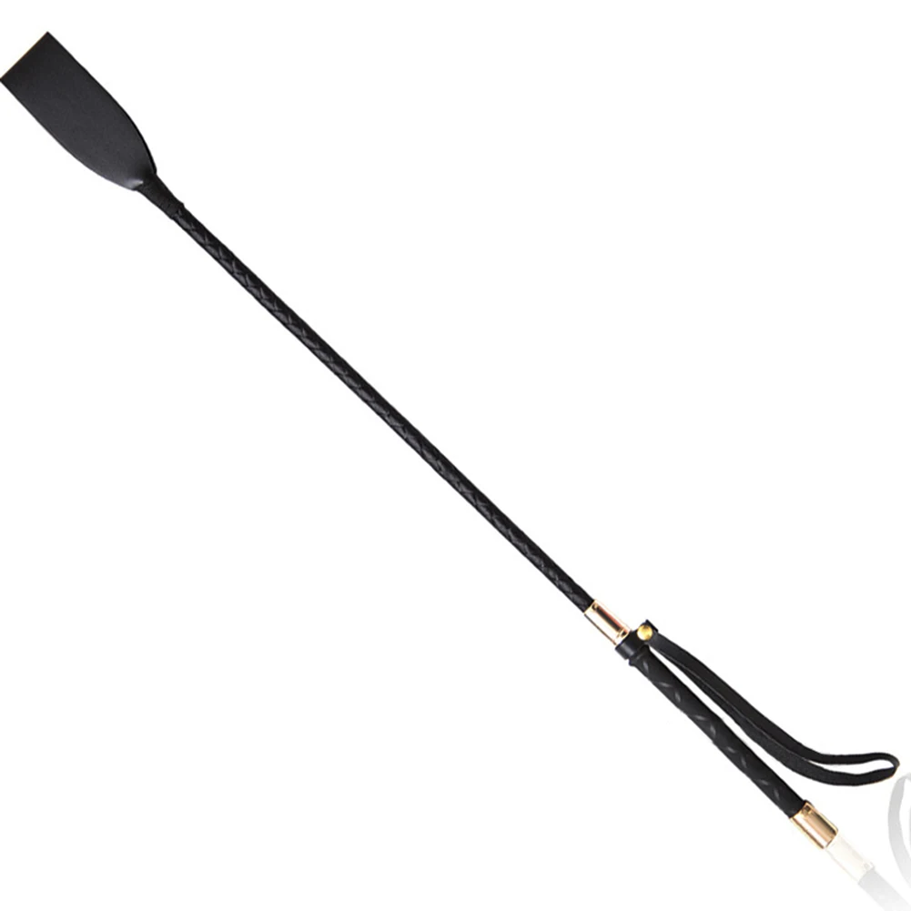 Riding Crop 18 Inch Horse Whip With PU Leather Equestrianism Horse Crop Double Slapper Whip Crops horse riding equipment horse riding whip For Horses