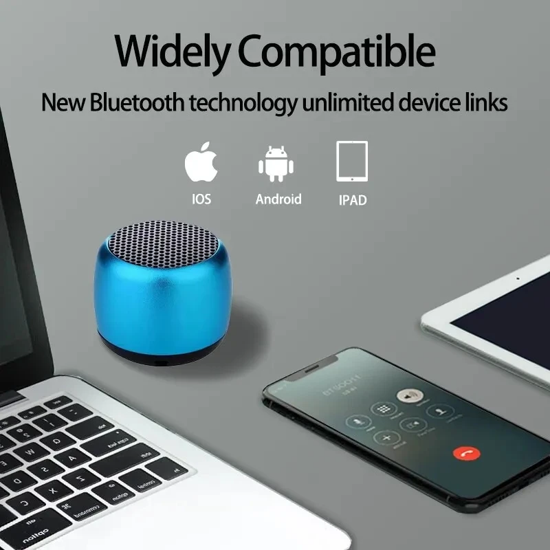 Portable Mini Bluetooth Speaker Music Stereo Surround USB Outdoor Subwoofer Speaker Audio Player Wireless Bluetooth Soundbox