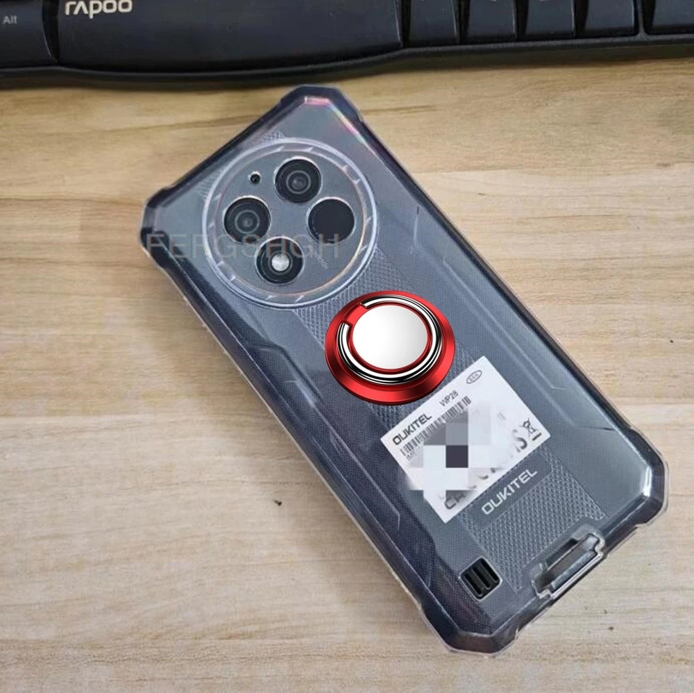Enhanced Grip TPU Silicone Phone Case with Ring Holder