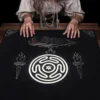 Hecate Goddess Tarot Tablecloth Tarot Spread Witch Altar Cloth For Tarot Readings Divination Pendulum Ritual Mat Board Game Pad 5