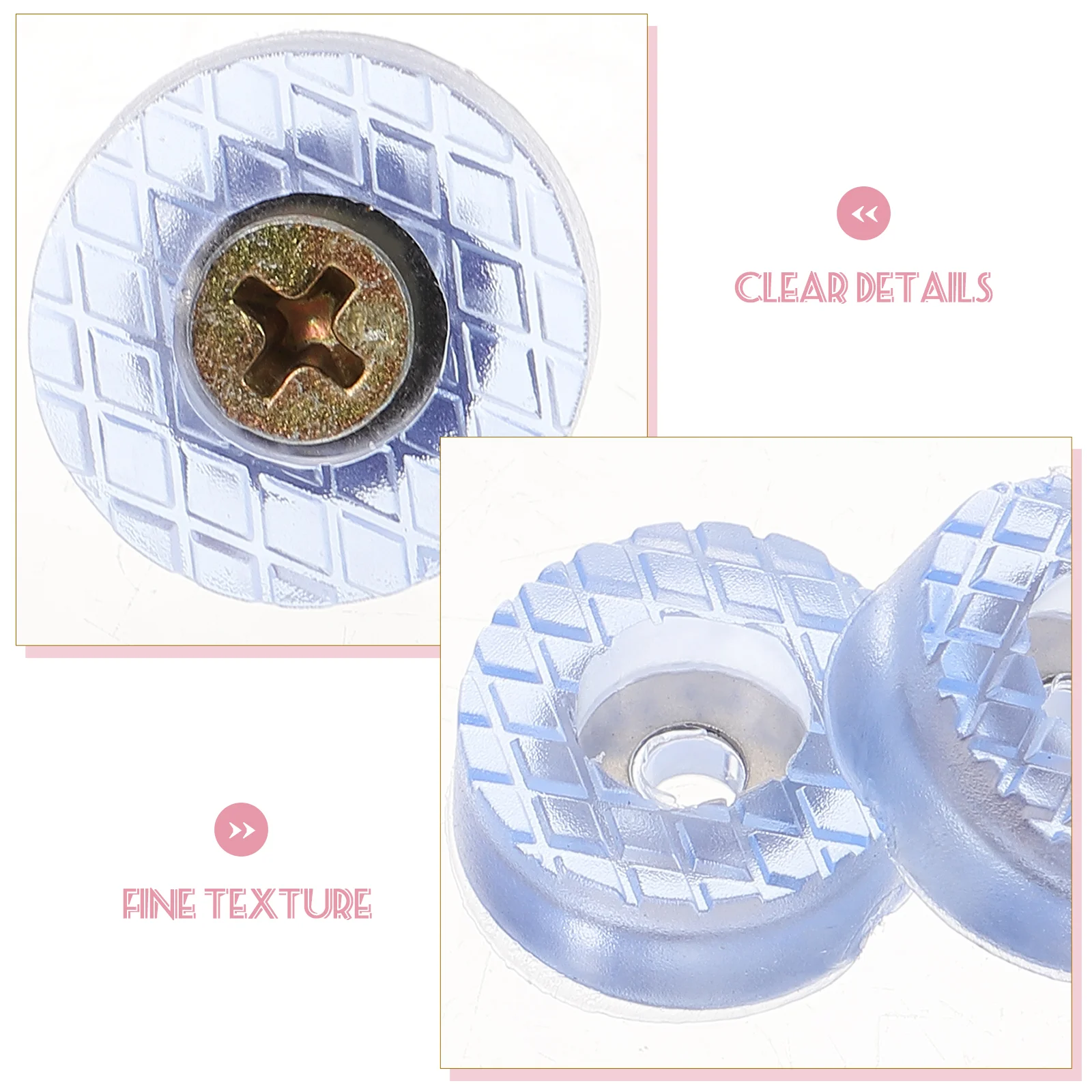 Furniture Feet Cutting Board Non-slip Chair Screw-on Rubber Legs Anti-slip Foot Pads For
