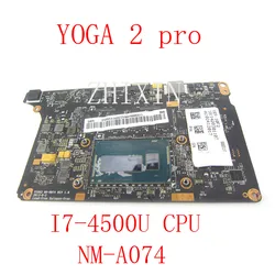 Yourui-placa base para portátil Lenovo yoga 2 pro, i7-4500U CPU, 8GB de RAM, NM-A074, 5B20G38213, prueba completa
