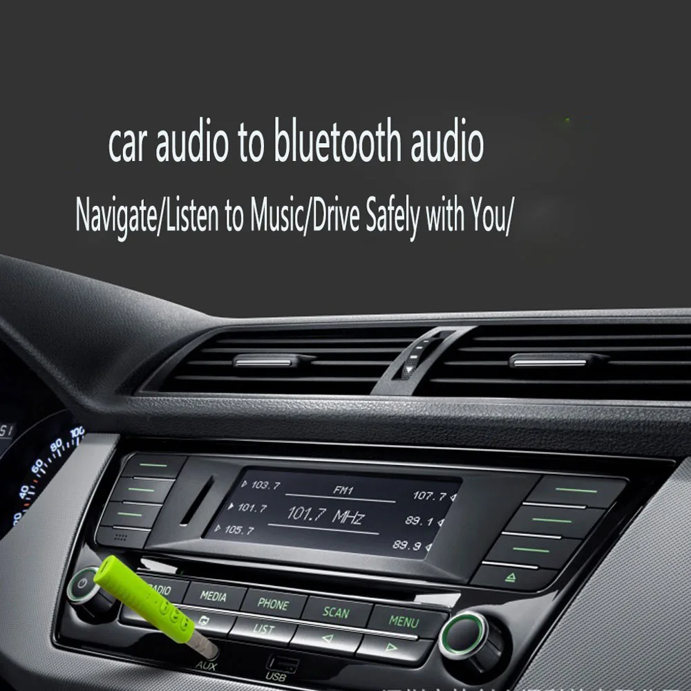 3.5mm Jack Bluetooth Receiver Car Kit Hands free Music Audio Receiver Adapter Auto AUX Kit for Speaker Headphone Car