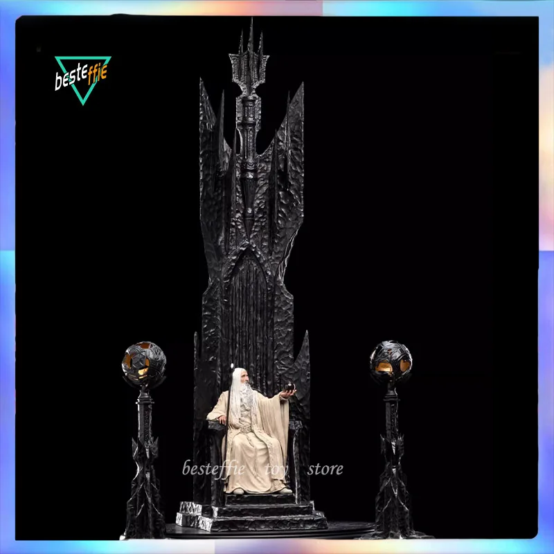 

Weta Anime Figure Lord Of Rings 1/6 The White Robed Wizard On The Throne Saruman Handmade Boy Collection doll Birthday Toy Gift