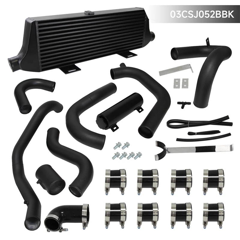 300-550Hp Bar & Plate Intercooler & Piping Kit E Serbatoio Di Troppopieno Adatto Per Subaru Impreza Wrx Sti 2002-2007 Ej20 Ej25