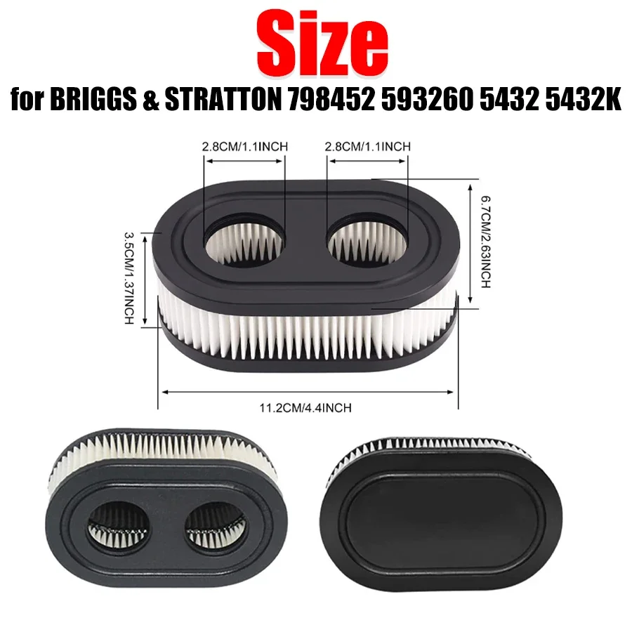 5/10pcs Air Filter Replacement Lawn Mower Air Filter For Briggs And Stratton 798452 593260 5432 5432K Accessories Cleaning Tool
