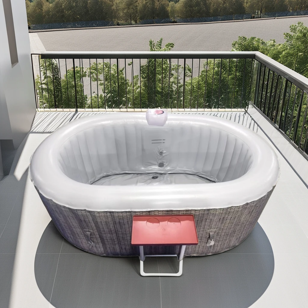 B02 s Avenli Jilong 17283 EUV41 4 Person Hot SPA Vancouver- SPA Bubble Jet Inflatable Hot Tub Foldable Pool Spa