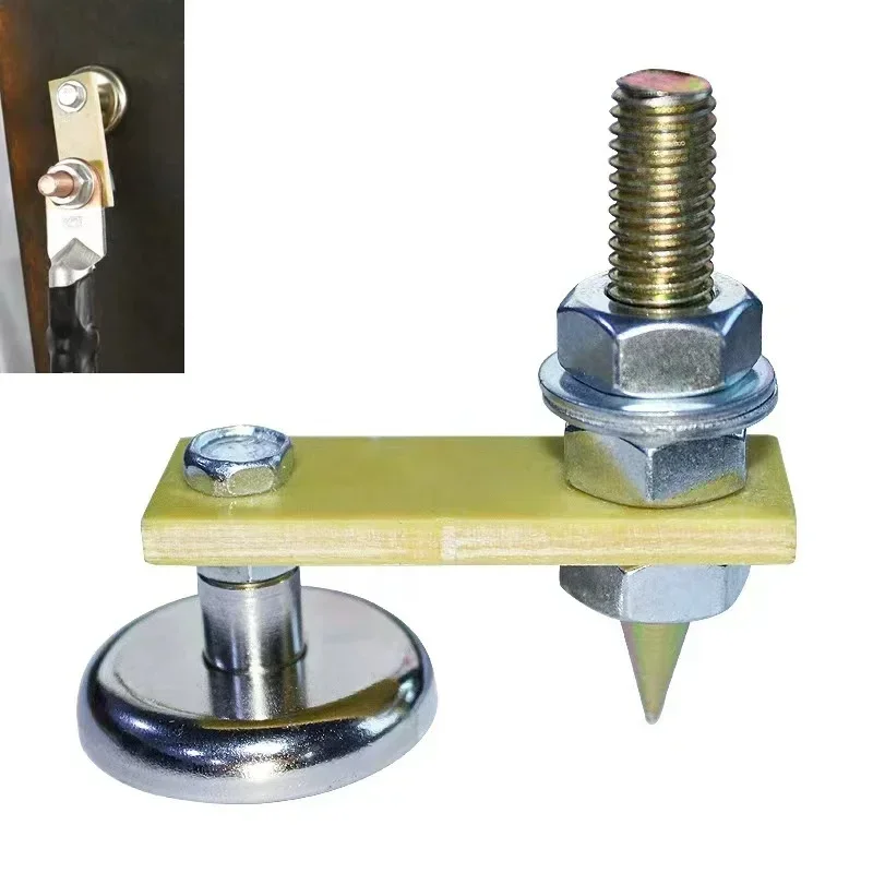 Hot Welding Magnetic Ground Clamp Strong Magnetic Support Head for Electric Welding Tools, Industrial Repair, Automotive