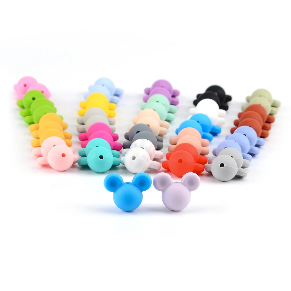 Silicone Teething Beads 10pcs/Lot For Necklaces BPA Free