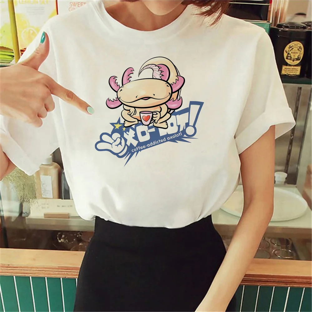 

Axolotl top women Japanese tshirt girl y2k designer anime clothes