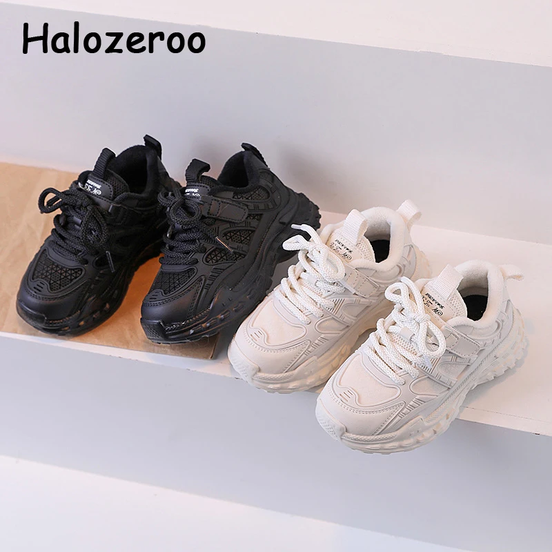 

Winter New Kids Casual Sneakers Baby Girls Warm Leather Shoes Children Brand Sport Sneakers Boys Soft Chunky Sneakers Trainers