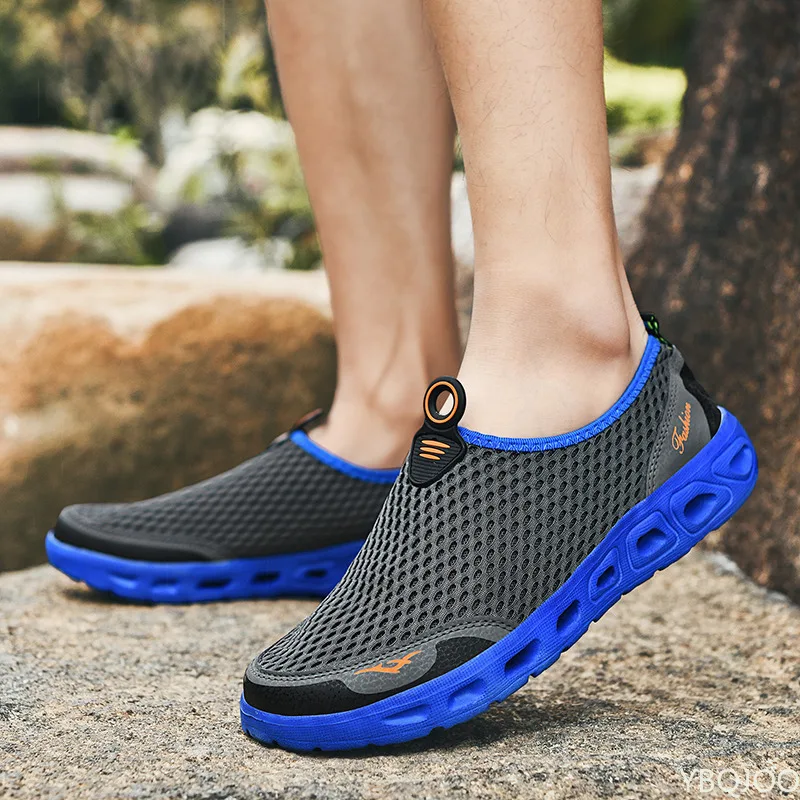 

2022 Men Aqua Shoes Outdoor Breathable Beach Shoes Lightweight Quick-drying Wading Shoes Sport Water Camping Sneakers Shoes