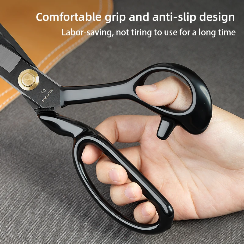 Leather scissors professional sharp cutting fabric heavy duty metal sewing shears craft tools