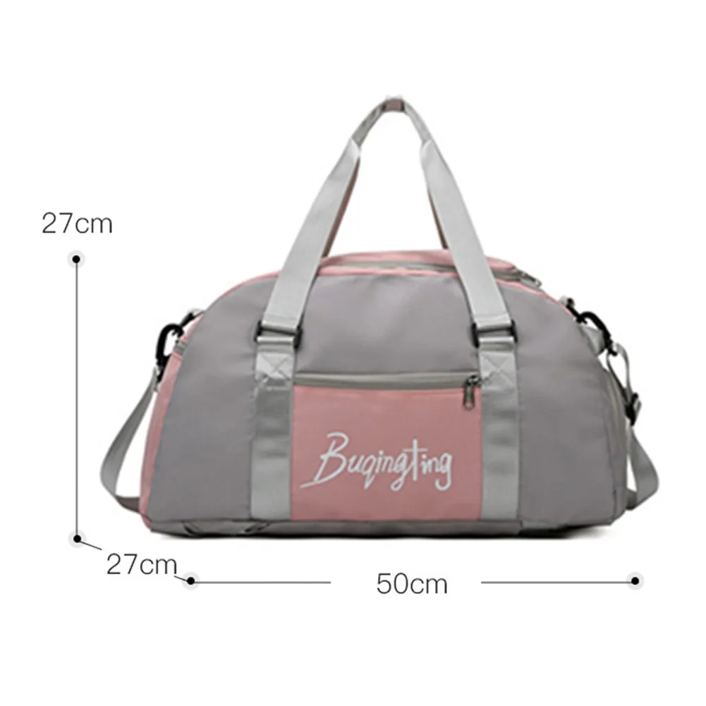 2 pieces Brown Black Travel Bag (gym bag) foldable with side pocket for  socks mobile etc