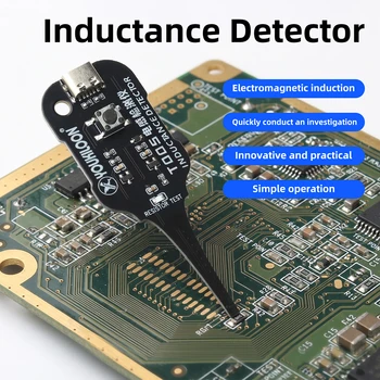 Tester di Induttanza T005, Rilevatore di Bobine per Schede Madri, Strumento di Riparazione, Rilevatore di Induttori, Controllo Rapido dei Guasti a Induzione Elettromagnetica