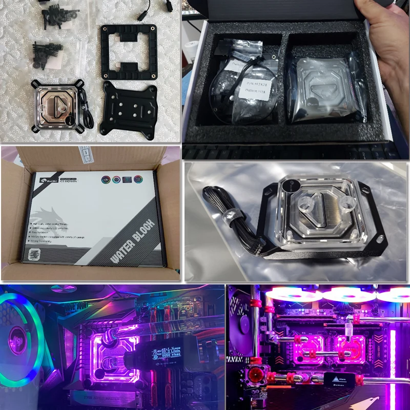 Bykski Uso Bloco Cpu para Intel Lga115x 1200 1700 2011 Amd Ryzen X470 X570 Radiador de Água Cpu-xpr-c-m Cpu-xpr-c-i Ventiladores e resfriadores - Imagem 6
