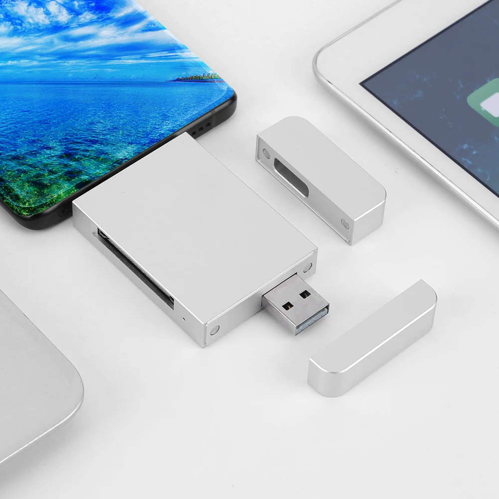 듀얼 인터페이스 스마트 카드 리더기, 마그네틱 C타입, USB 3.1, 2 세대, 노트북 컴퓨터 휴대폰용, 10Gbps