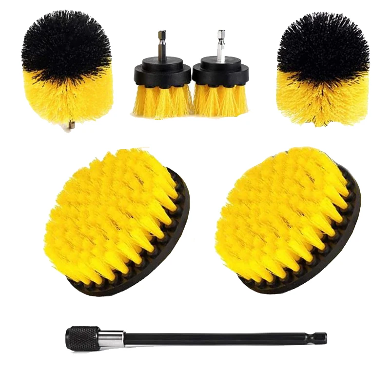 Drillstuff 4 pc. Medium Stiffness Tile Grout Brushes for Drill