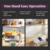 Mesliese Vacuum Sealer Machine,95kPa 140W One Hand Operation Food Sealer,Double Seal Strip w Build-in Cutter & Countdown Display 2