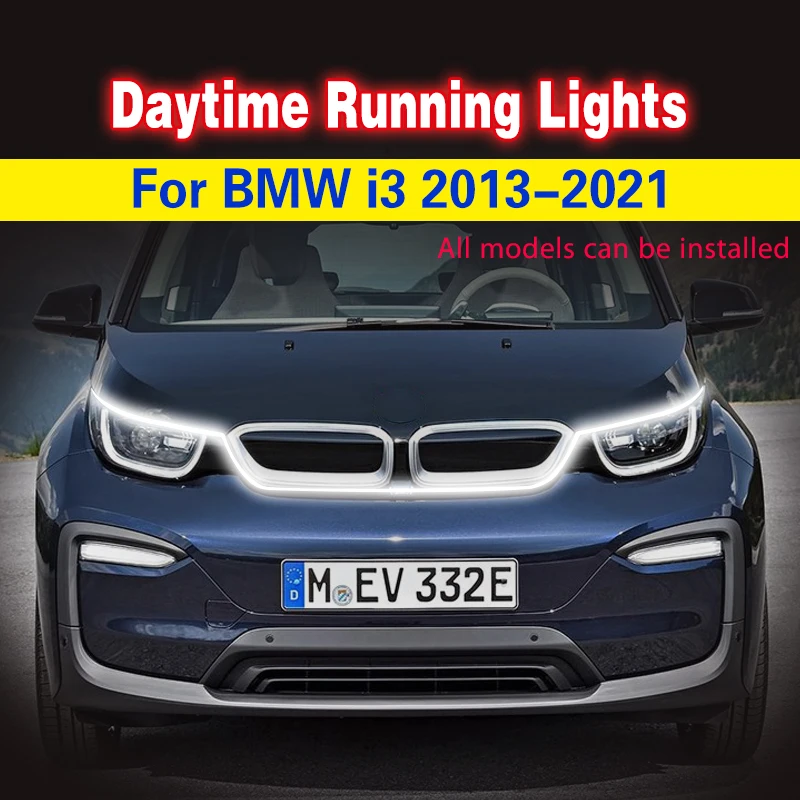 

Для BMW I3 I3S 2013-2021 DRL RGB многоцветный светодиодный дневные ходовые огни Водонепроницаемые гибкие автомобильные декоративные атмосферные лампы DRL