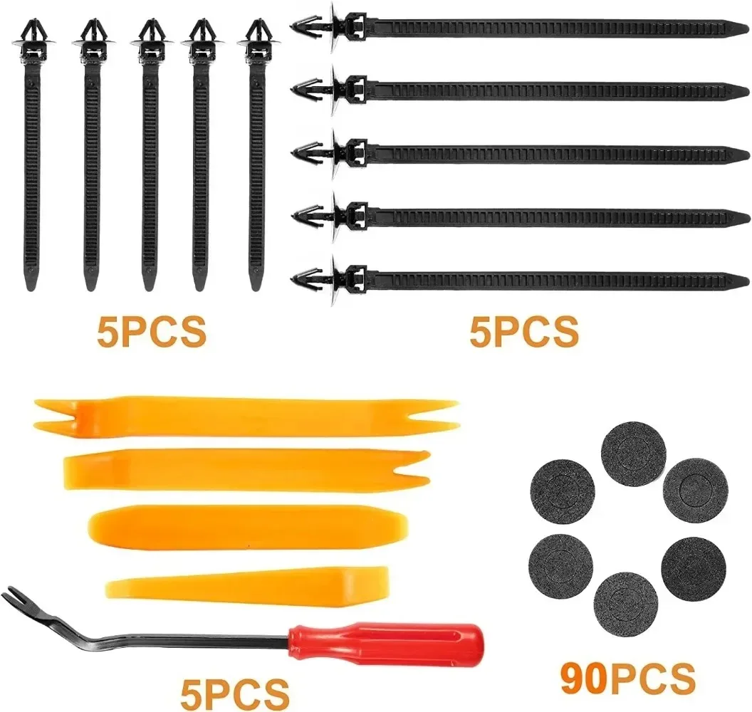 Car Clips Kit 925pcs -100pcs Bumper Rivets Fasteners Auto Push Type Pin Retainer Trim Kit Bumper Door Trim Panel Clips Repair plastic auto clips auto clips