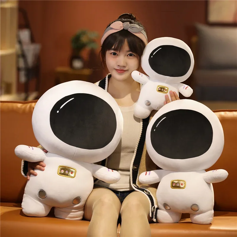 35/50/60CM Stuffed Soft Unique Cosmonaut Plush Toys Lovely Space Astronaut Plush Pillow for Kids Baby Birthday Gifts