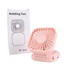 1pc Hanging Neck Fans With Vanity Mirror Outdoor Handheld Multifunction Fan Home Desktop Folding USB Rechargeable Mute Mini Fan 4