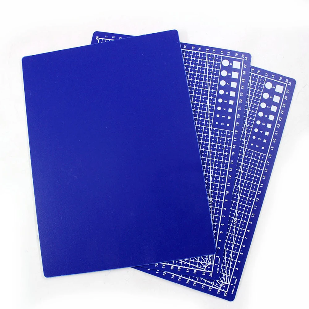 A4 A5 Cutting Mat High Density PVC Craft Pad for Sewing Quilting Leather Crafting Engraving Board with Grid Lines Angle Guides