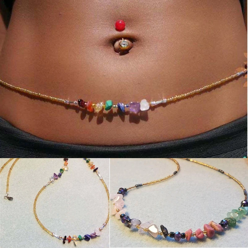 Buy 8 Pcs Waist Beads Body Chains,Jewelry Colorful Elastic Beads Waist,Se Belly  Beads African Waist Bead, African Belly Waist Bracelet Anklet Necklace Bead  Stretchy Elastic String Summer Beach Jewelry at Amazon.in