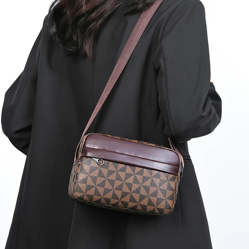 Trendy Simple Casual Square Bag, Neutral Suitable for Commuting, Stylish Sports Shoulder Crossbody Bag for Both Men and Women