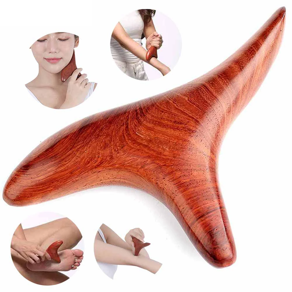 

Wood Trigger Point Massage Gua Sha Tools,Professional Lymphatic Drainage Tools,Wood Therapy Massage Tools for Back Leg Hand Face