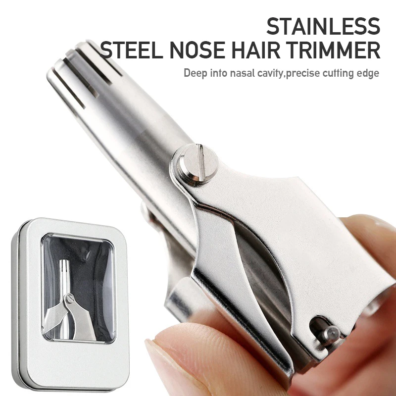 

Nose Vibrissa Razor Shaver 3PCSNew Sale Nose Hair Ear Trimmer Stainless Steel Manual Washable Portable Tondeuse Nez Hair Remover