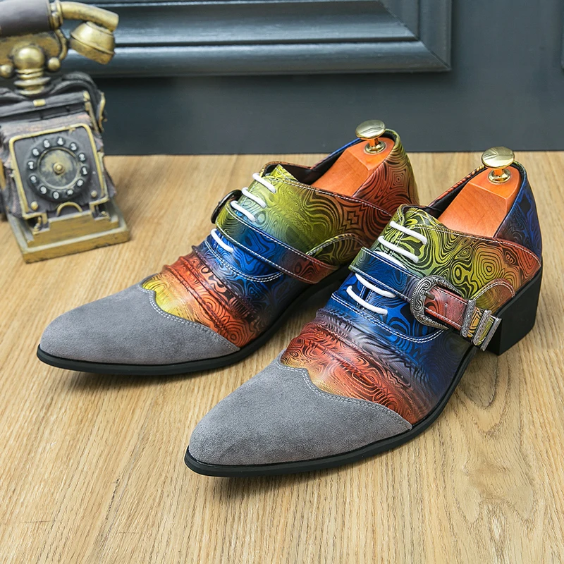 

Golden Sapling Men's Oxfords Elegant Man Dress Shoes Fashion Leather Office Flats Casual Business Formal Shoe Male Brogue Loafer