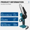 Drillpro 2 IN 1 Power Tool set Pruning Shears Electric Chainsaw Branch Pruning Saw Fruit Tree Gardening Tools For Makita Battery 2